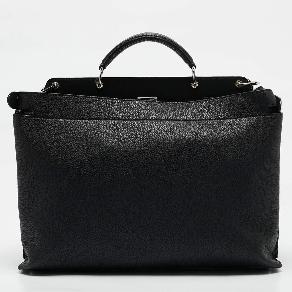 Fendi Fendi Black Leather Peekaboo Iconic Essential Bag 5