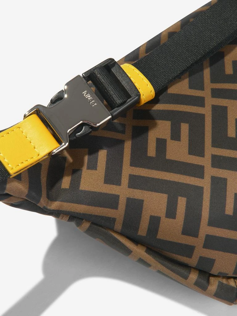 Fendi Fendi Kids FF Logo Belt Bag in Brown 4