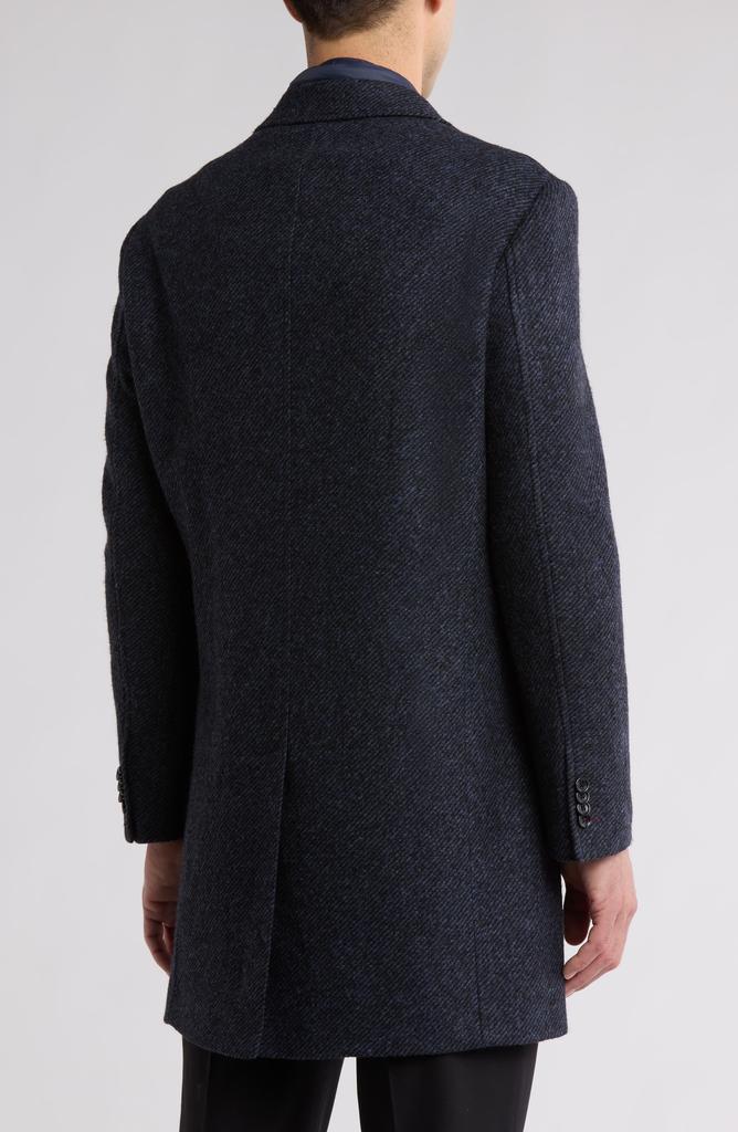 English Laundry Wool Blend Coat with Quilted Bib