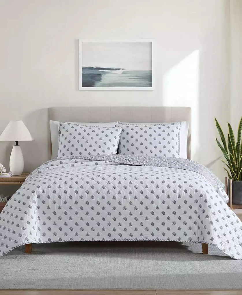 Nautica Coral Beach Reversible 3-Pc. Quilt Set