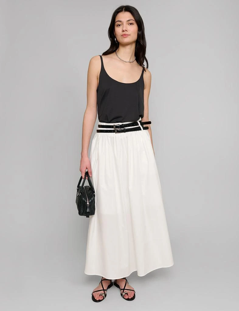 Pixie Market Thea White Double Belted Skirt-BESTSELLER 1