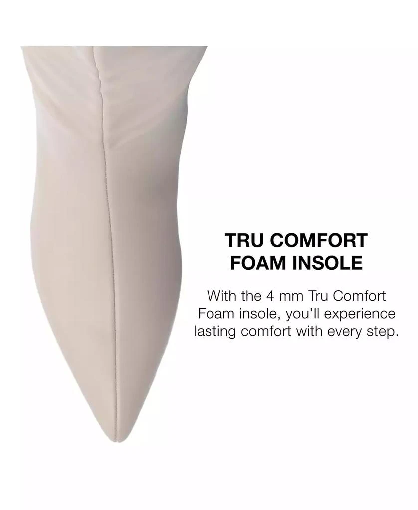 Journee Collection Women's Tullip Wide Width Wide Calf Kitten Heel Pointed Toe Knee High Dress Boots 8