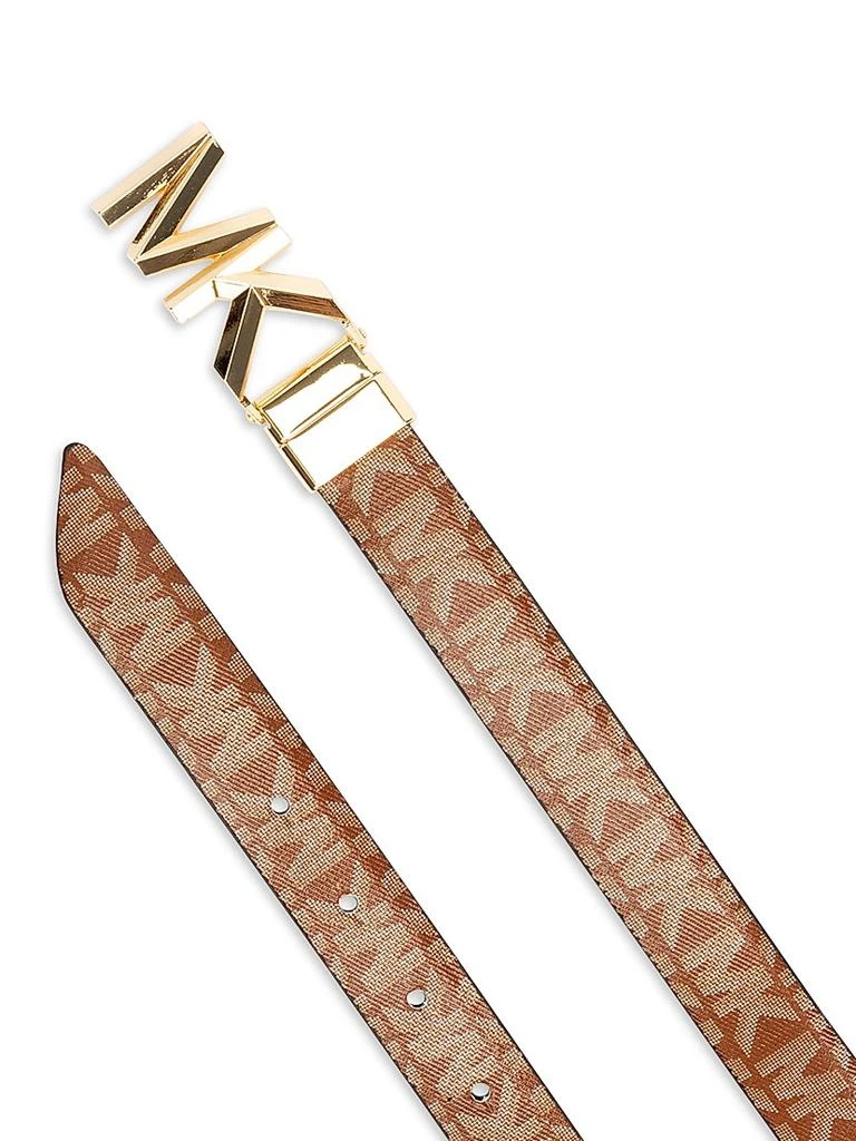 Michael Kors MK Logo Reversible Leather Belt 3