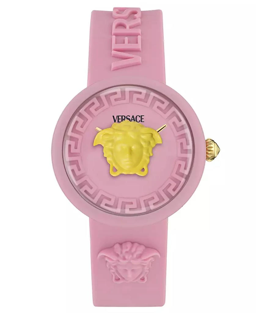 Versace Kids Medusa Pop Pink Silicone Strap Watch 32mm