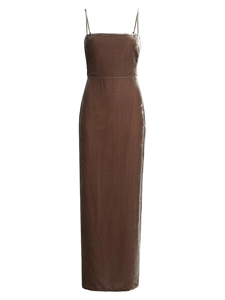 Reformation Frankie Velvet Maxi Slipdress 1