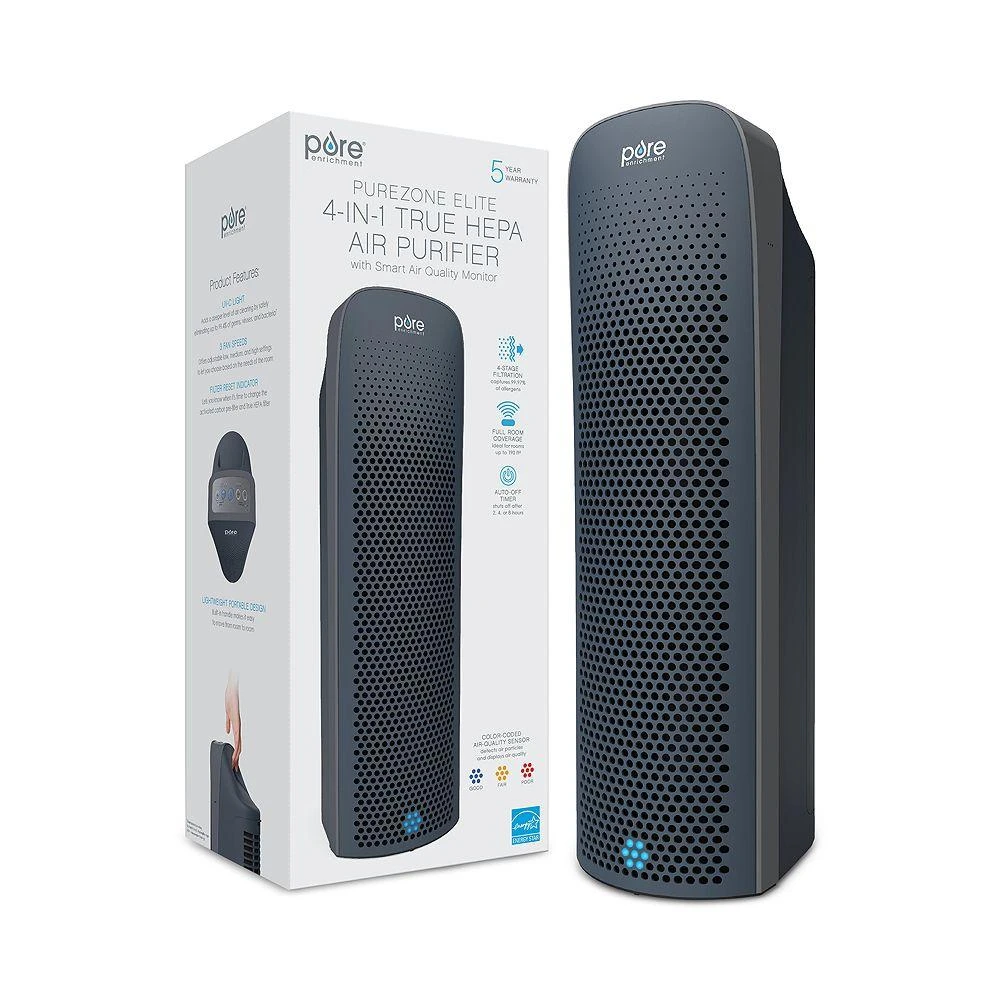 Pure Enrichment PureZone Elite 4 in 1 True HEPA Air Purifier 8