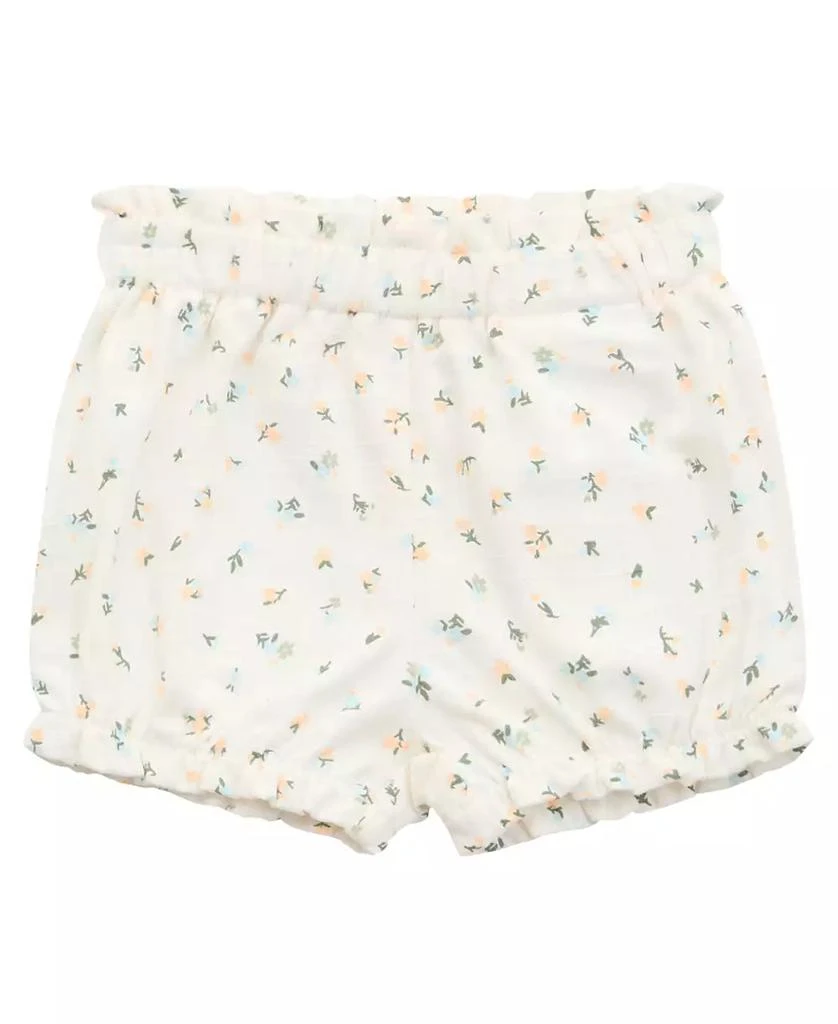 GUESS Baby Girls 3-Piece Short Sleeve T-Shirt, Shorts, and Bucket Hat Set 5