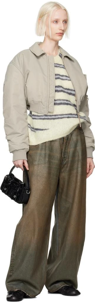 Acne Studios Yellow & Blue Striped Sweater 4