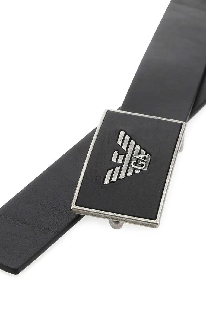 Emporio Armani Emporio Armani Logo Plaque Belt 3