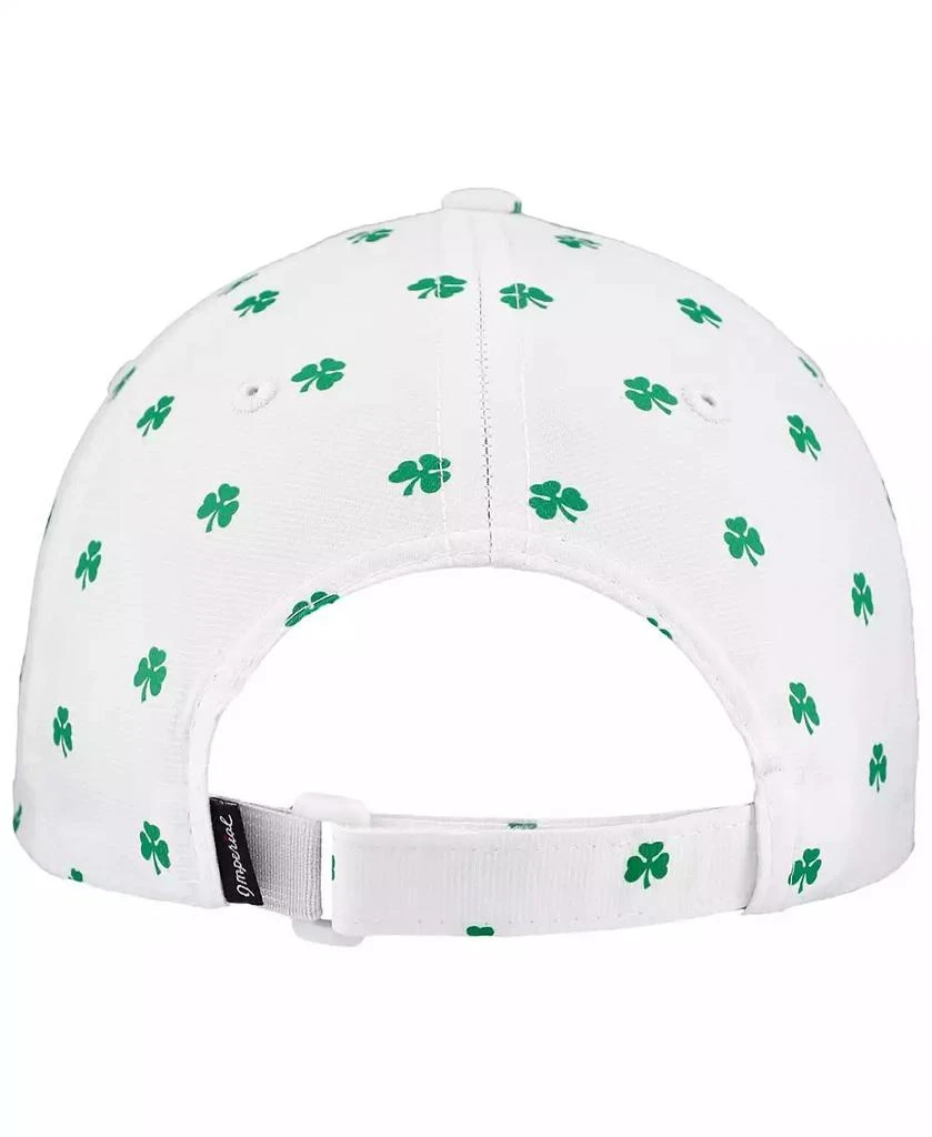 Imperial Men's White The Players Allover Shamrock Print Alter Ego Adjustable Hat 3