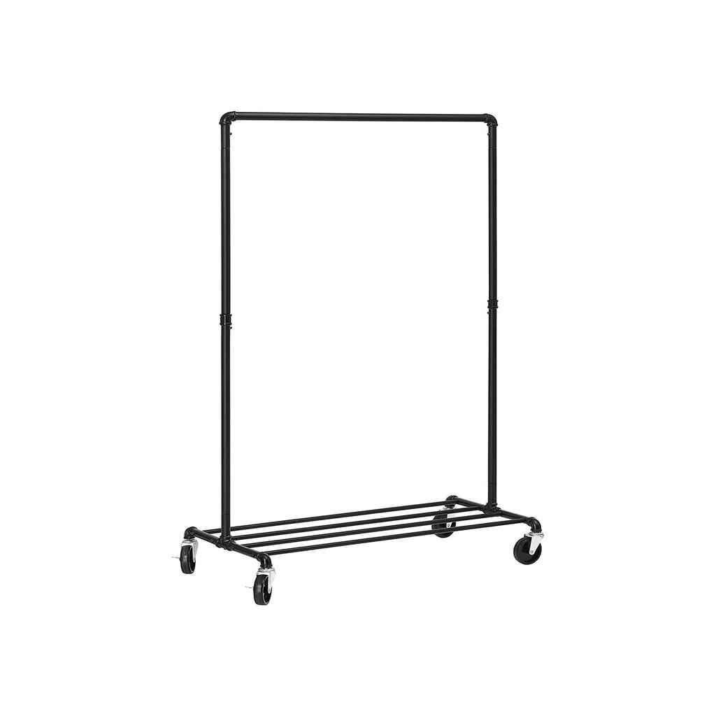 BreeBe Clothing Rack on Wheels Black
