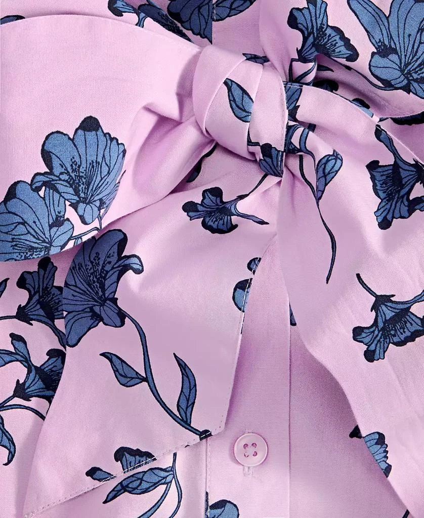 On 34th Women's Cotton Belted Midi Shirtdress, Exclusively at Macy's 3