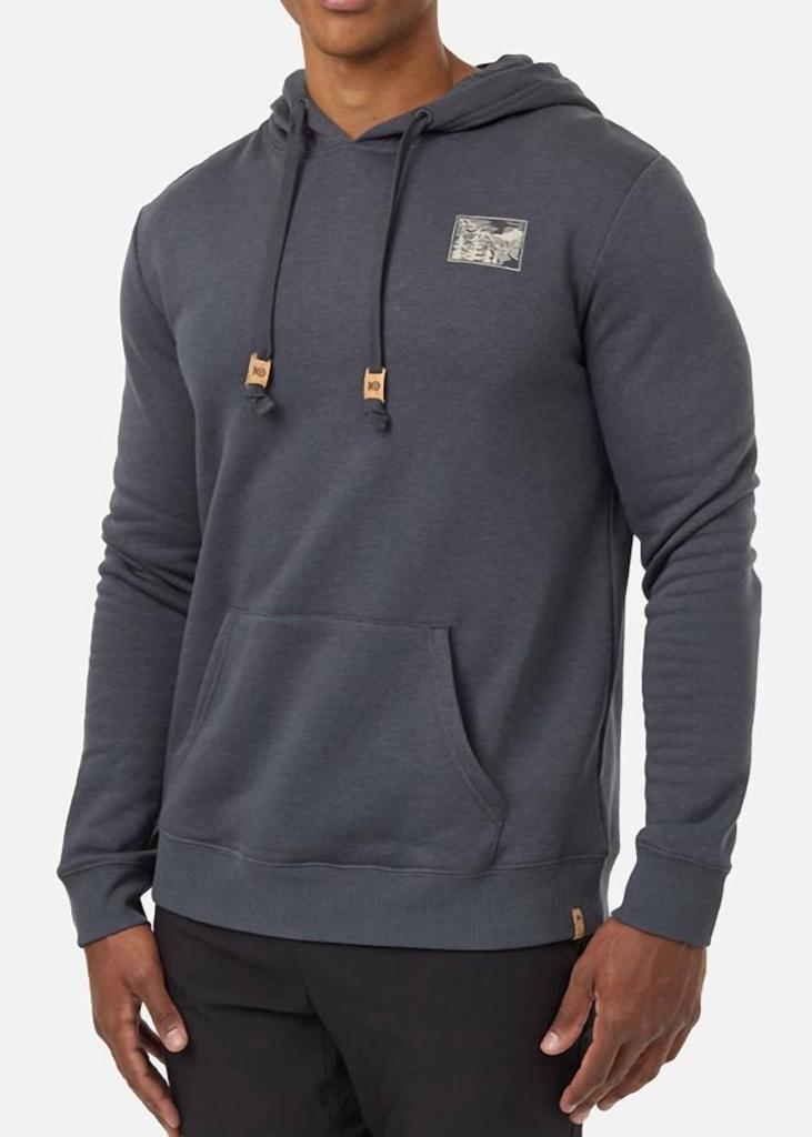 tentree Etched Mountain Hoodie In Graphite Pale Oak