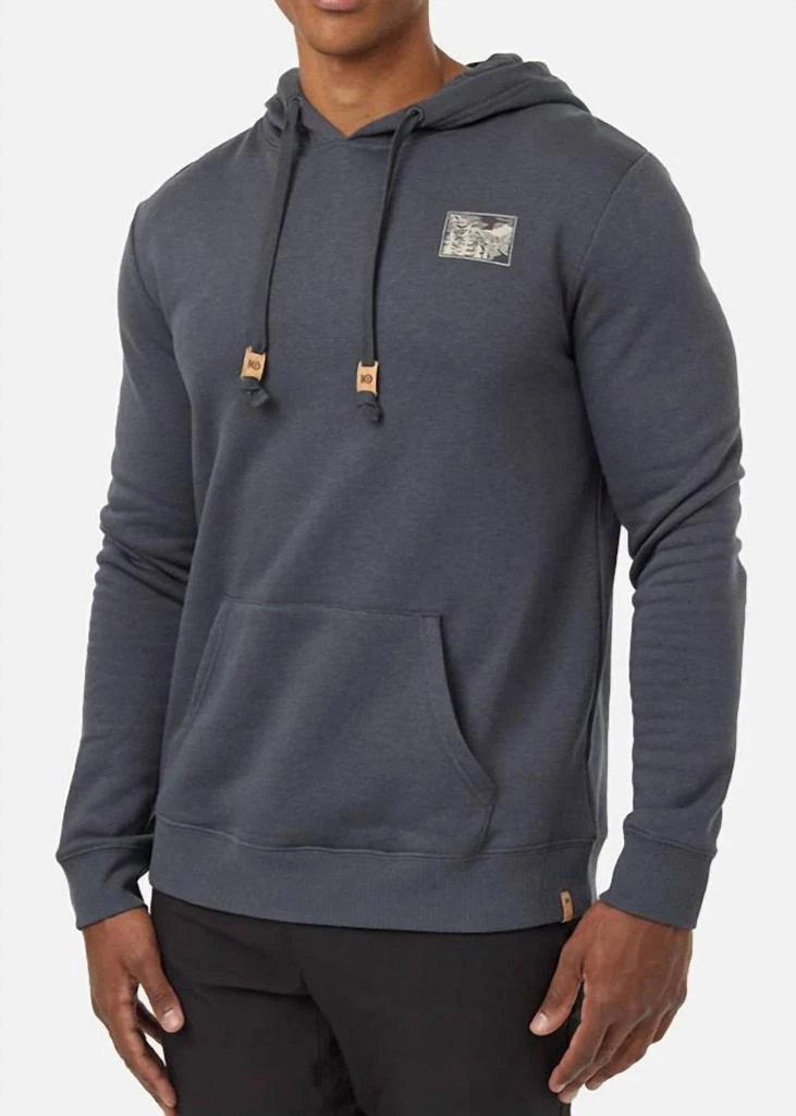 tentree Etched Mountain Hoodie In Graphite Pale Oak 1