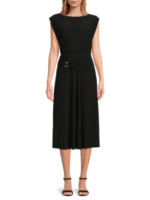 TASH + SOPHIE Belted Midi Dress 1