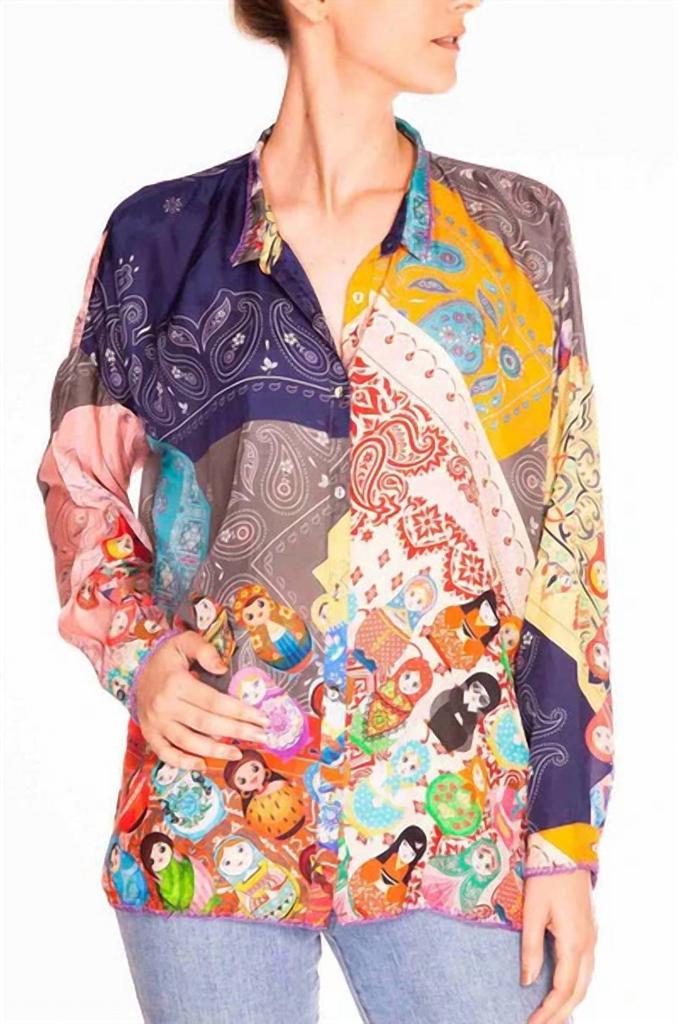 Johnny Was Johnny Was - Matryoshka Adelaide Blouse
