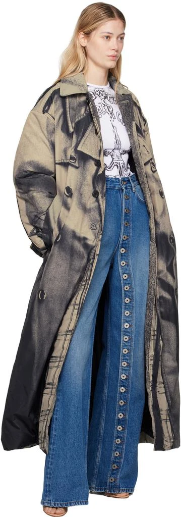 Jean Paul Gaultier Beige 
The Trompe L
œil
 Trench Coat 4