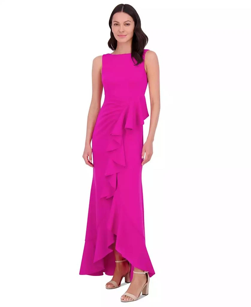 Eliza J Women's Sleeveless Cascading-Ruffle Gown 2