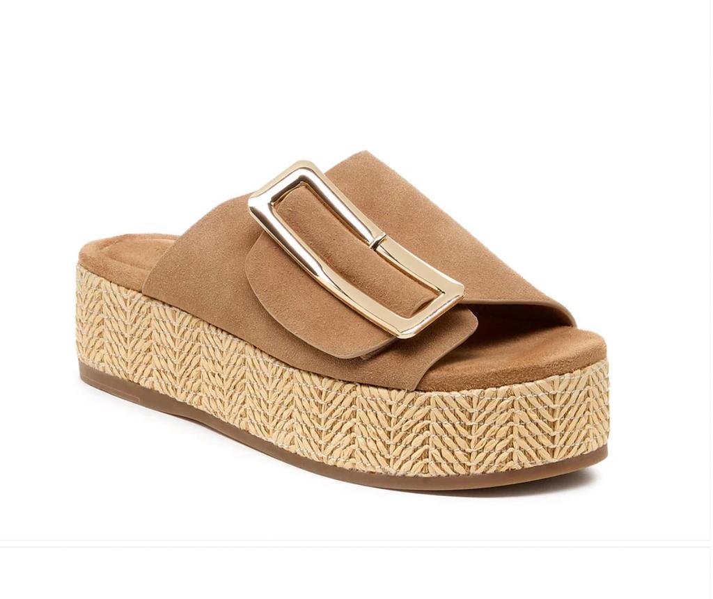Kelsi Dagger Kelsi Dagger - Dover Bison Suede Platform Sandals