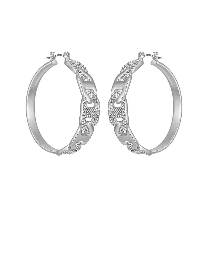 GUESS Glass Stone Hoop Earrings (also in Silver Tone)