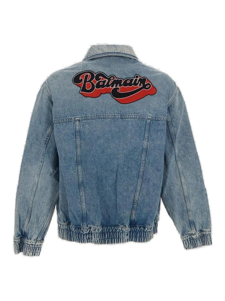 Balmain Balmain 70s Buttoned Long-Sleeve Denim Jacket 2