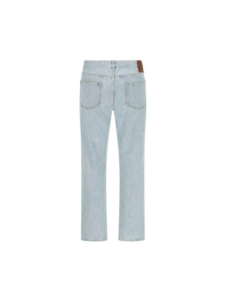 Valentino Valentino	Logo Patch Straight Leg Jeans 2