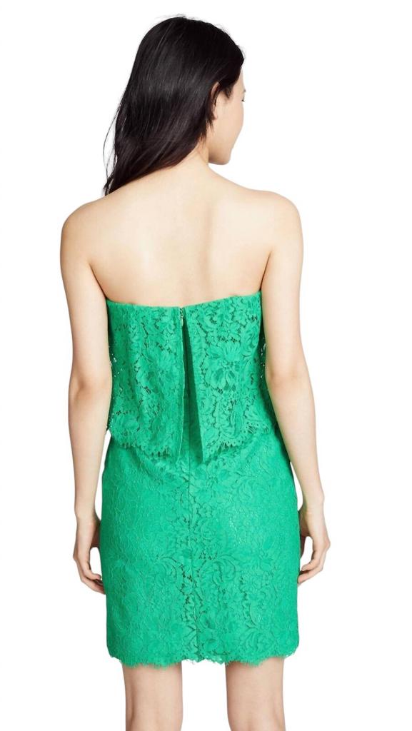 BB Dakota Bb Dakota - Cici Lace Scalloped Strapless Mini Dress