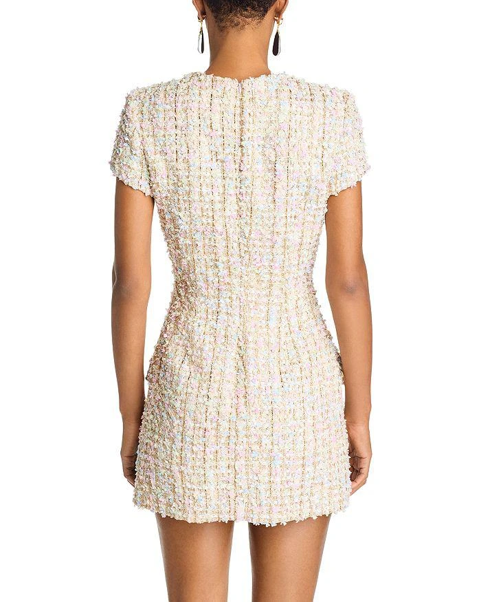 Sergio Hudson Tweed Mini Dress 4
