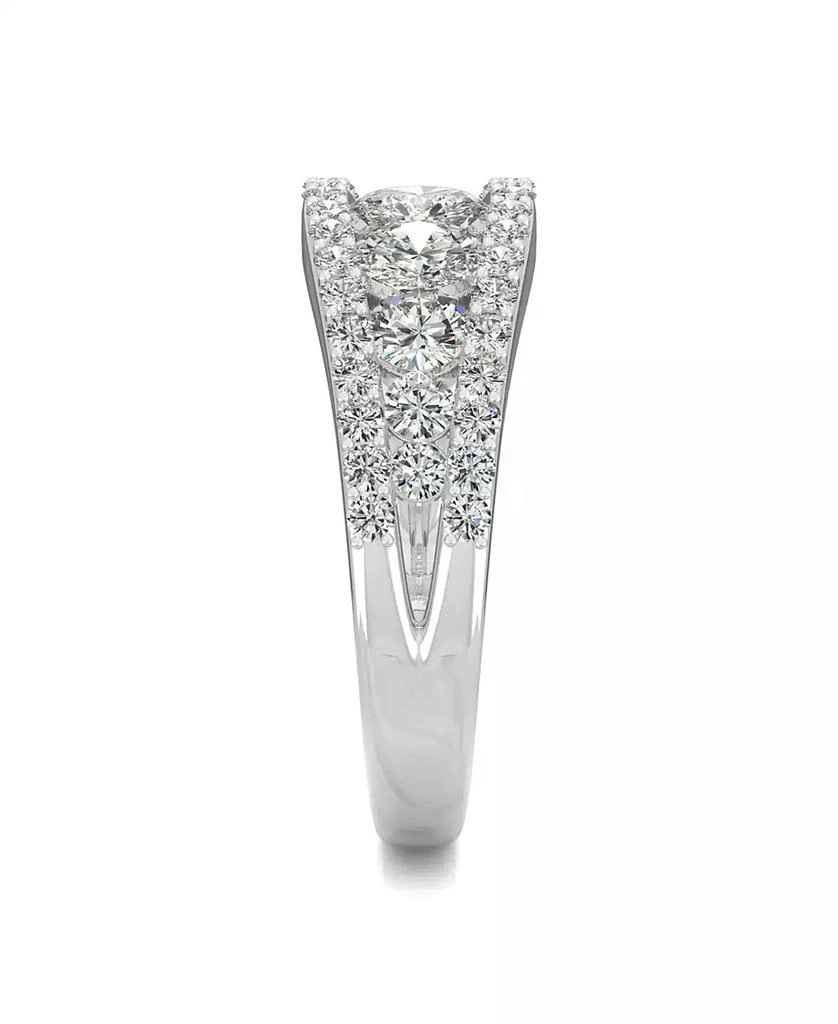 Charles 
Colvard Moissanite Graduated Stone Band 1-1/2 ct. t.w. Diamond Equivalent in 14k White Gold 5