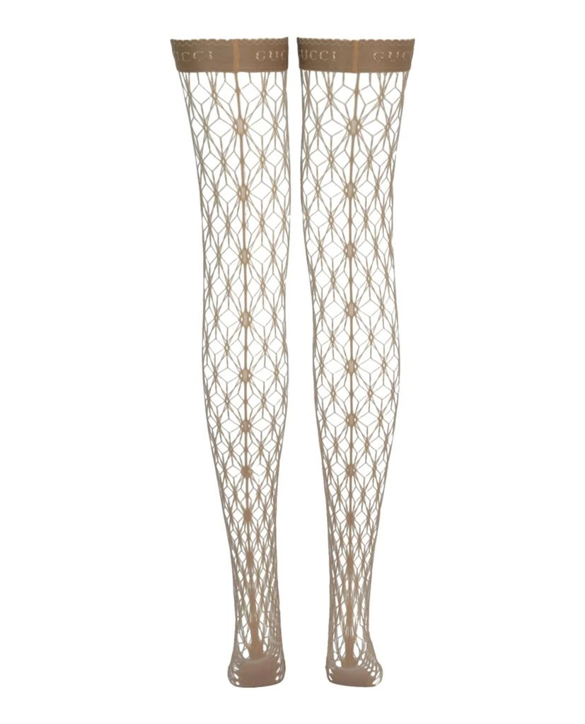 Gucci Thigh-High Fishnet Socks 2