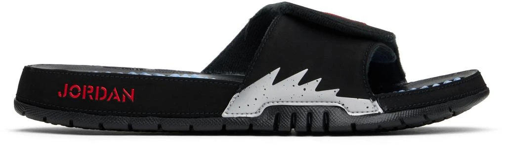 Jordan Black Hydro 5 Retro Pool Slides 1