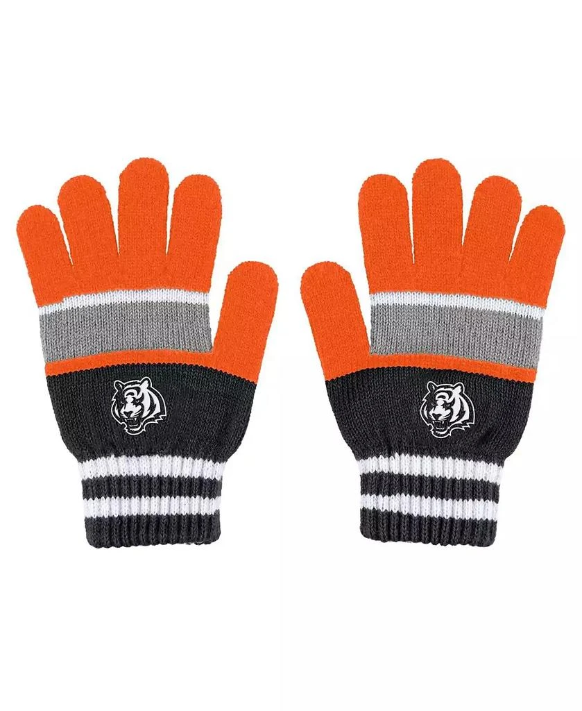 WEAR by Erin Andrews Women's Cincinnati Bengals Stripe Glove and Scarf Set 2