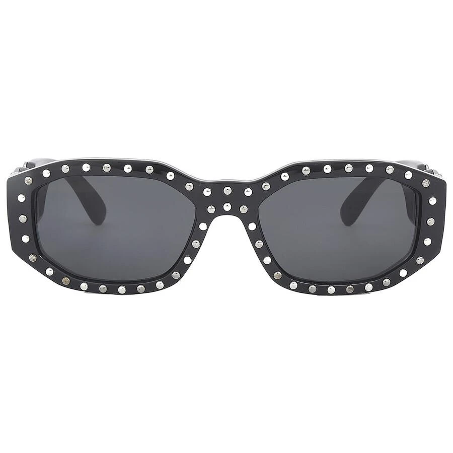 Versace Dark Grey Geometric Unisex Sunglasses Versace Dark Grey Geometric Unisex Sunglasses VE4361 539887  main image 3