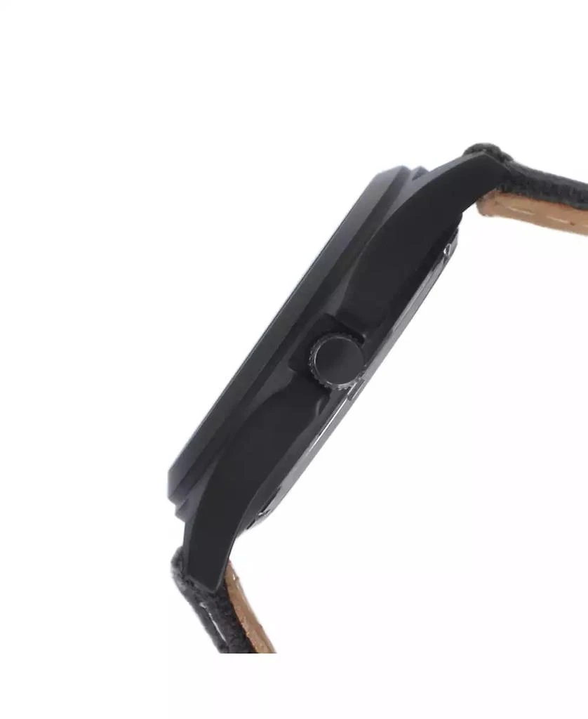 Peugeot Men's 40mm Military Dial Sport Watch with Black Canvas Strap 3