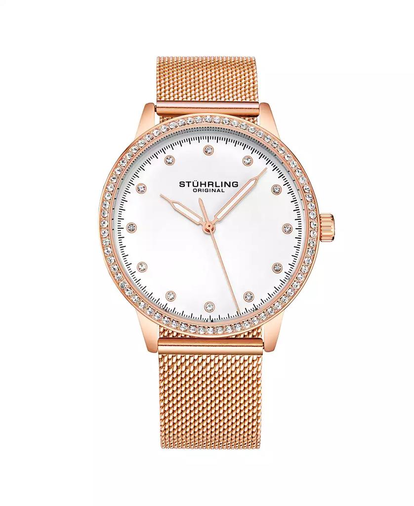 Stuhrling Women's 3904 Quartz 38mm Fashion Mesh Band Watch