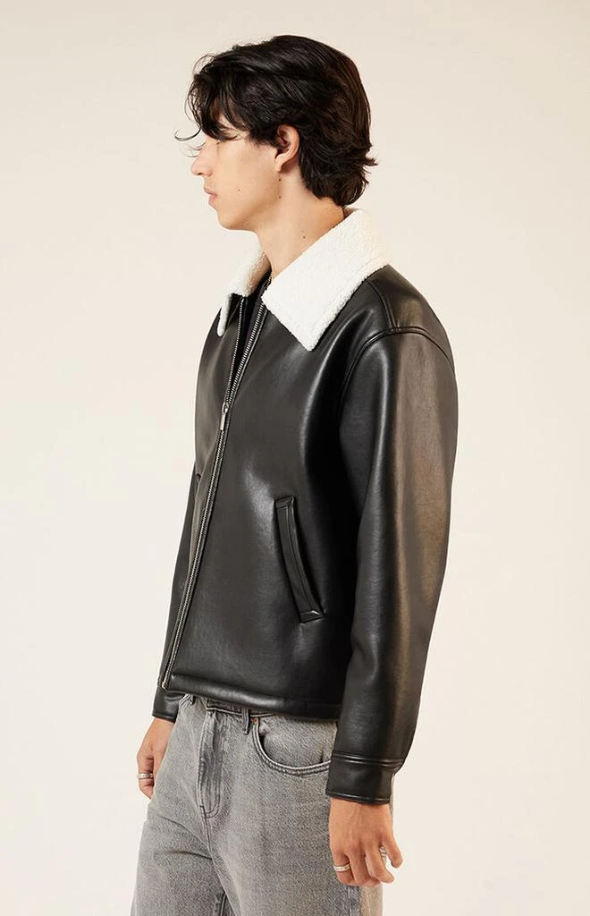 PacSun Sherpa Collar Faux Leather Jacket 3