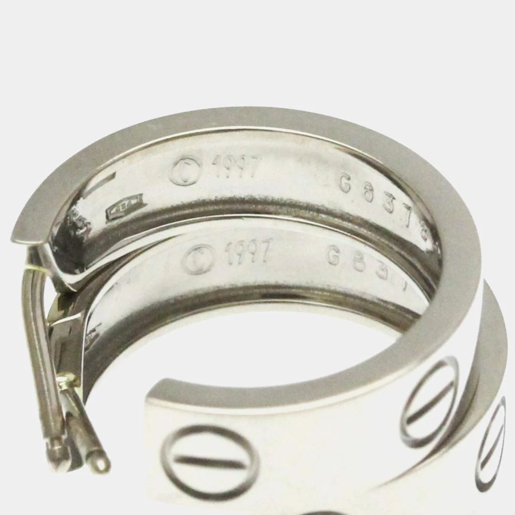 Cartier Cartier 18K White Gold Love Hoop Earrings 7