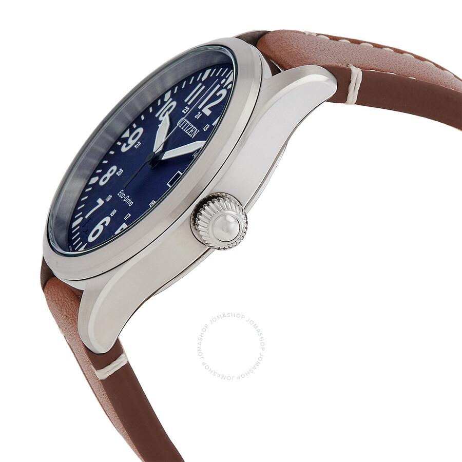 Citizen Chandler Military Eco-Drive Blue Dial Men's Watch BM6838-17L