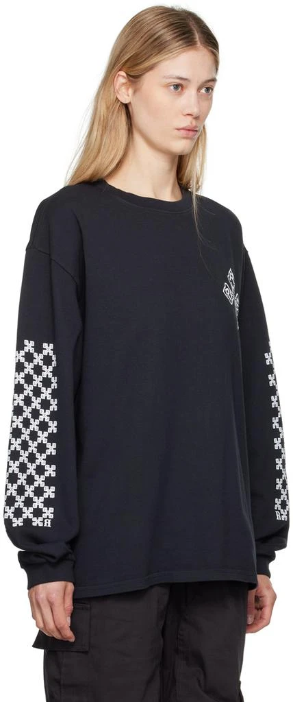 Rhude Black Cross Long Sleeve T-Shirt 2