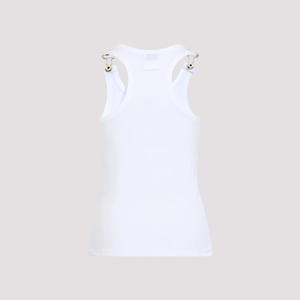 Jean Paul Gaultier RIBBED TANK TOP WITH OVERALL BUCKLES 3