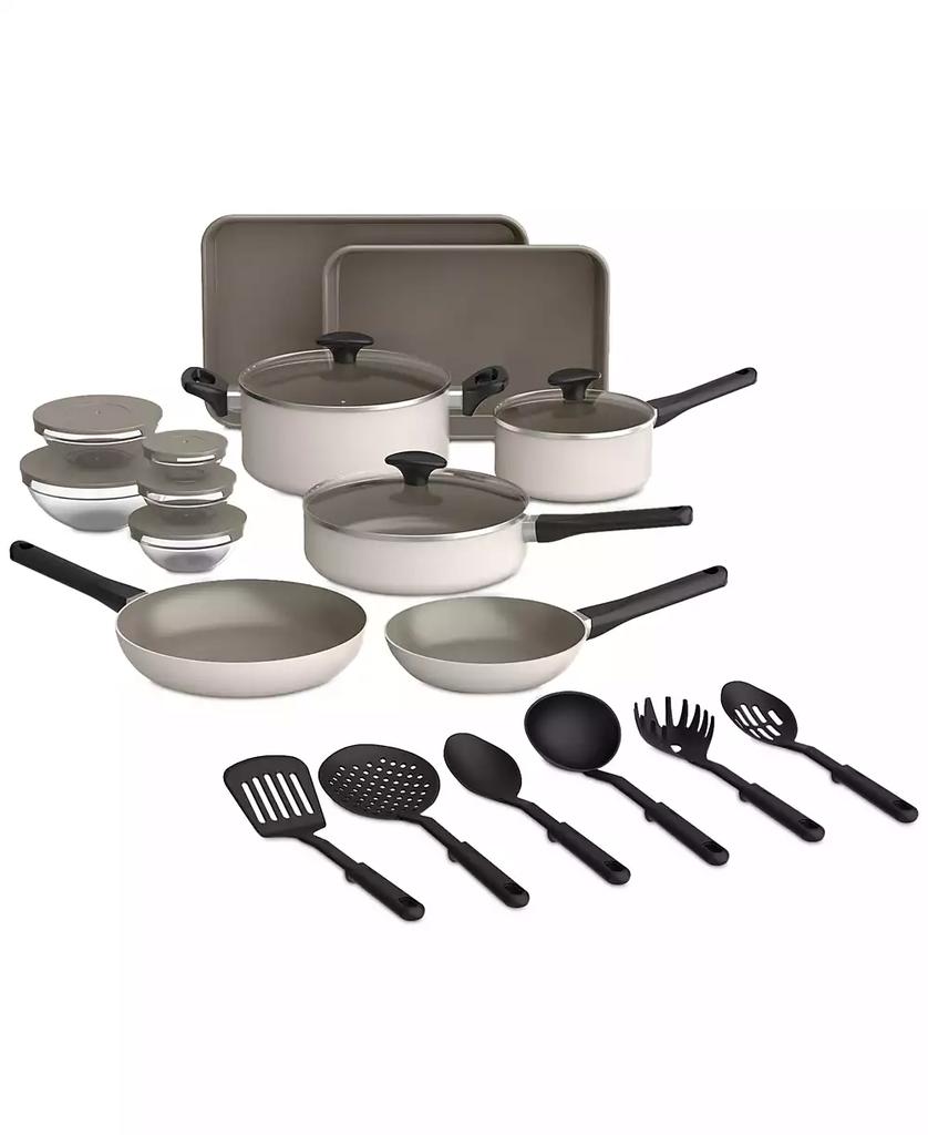 Bella 21-Piece Nonstick Cookware, Bakeware &  Bowls Set