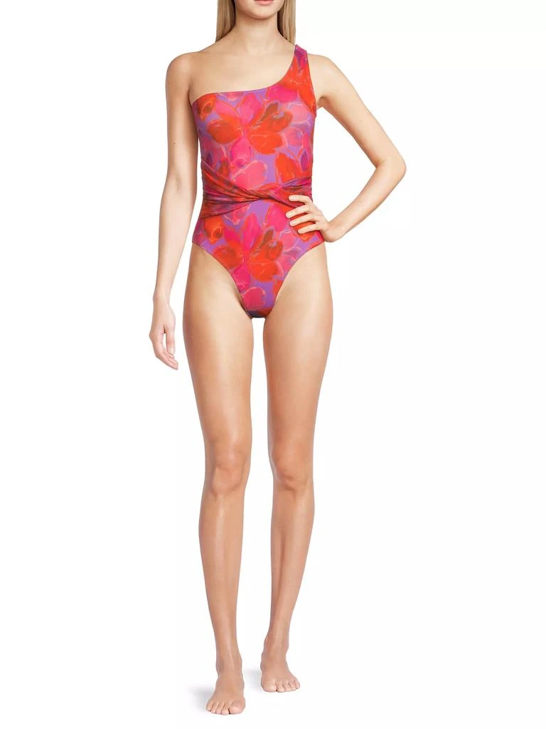 Hutch Rowen Floral One-Shoulder One-Piece Swimsuit 2