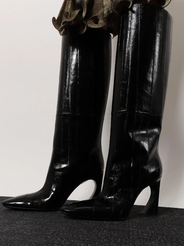 Fendi Fendi Arco hagfish leather boots 2