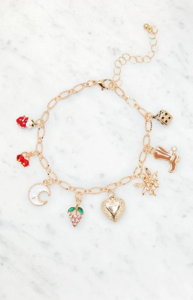 LA Hearts Strawberry Charm Bracelet 1