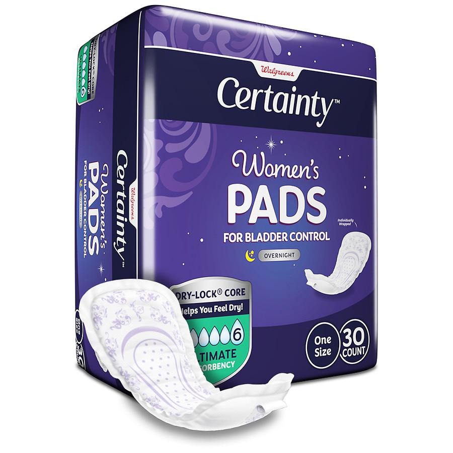 Walgreens Overnight Incontinence Pads, Ultimate Absorbency