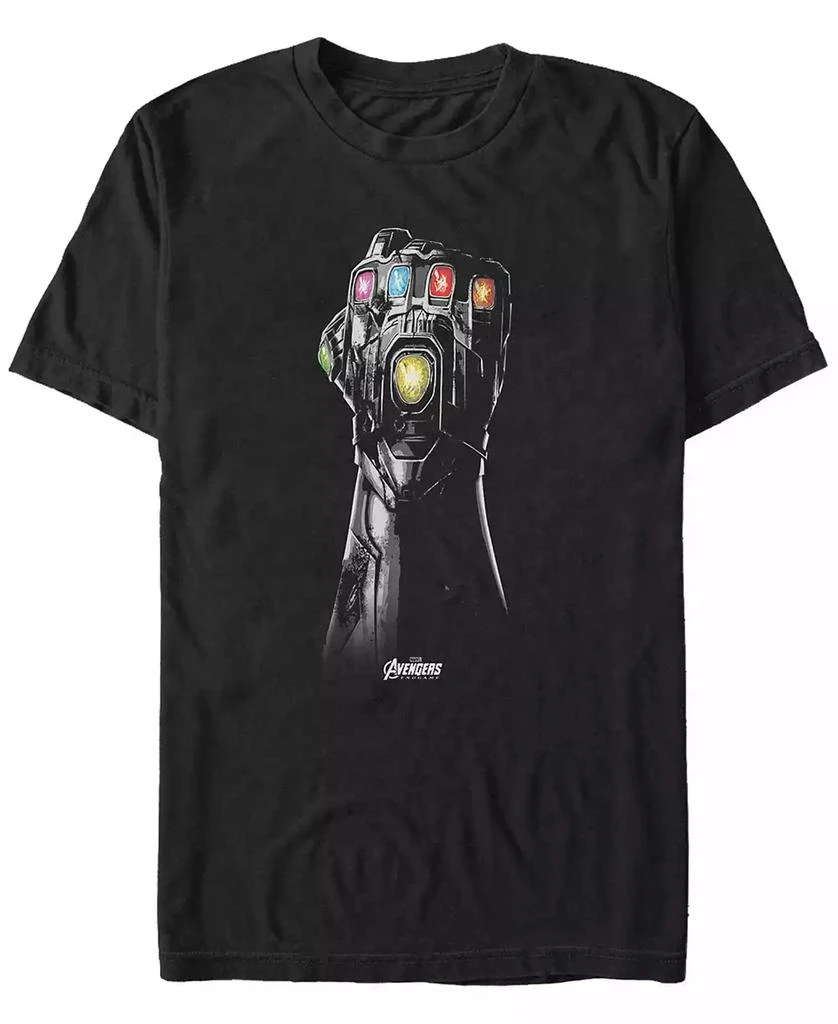 Marvel Marvel Men
s Avengers Endgame Grayscale Gauntlet, Short Sleeve T-shirt 1