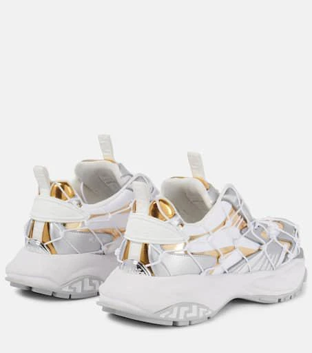 Versace Mercury leather-trimmed sneakers 3