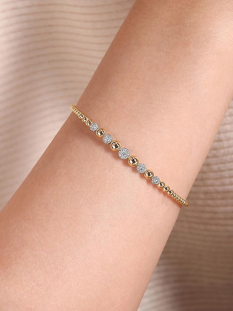 Gabriel 
Co Bujukan 14K Gold 
0.35 TCW Diamond Cuff Bracelet 2