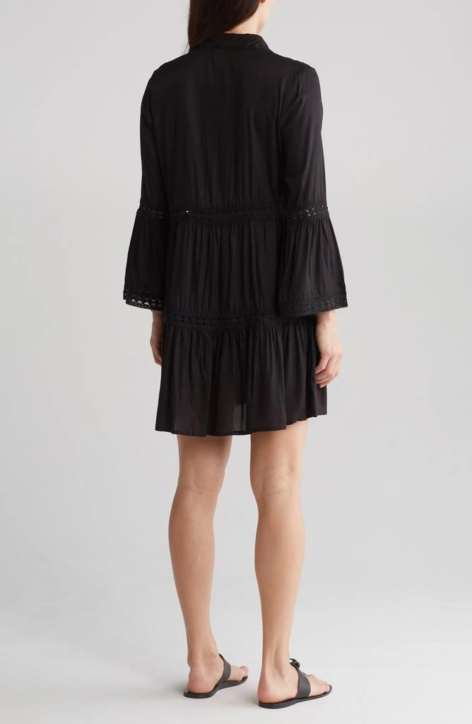 BOHO ME Lace Stripe Bell Sleeve Dress 2