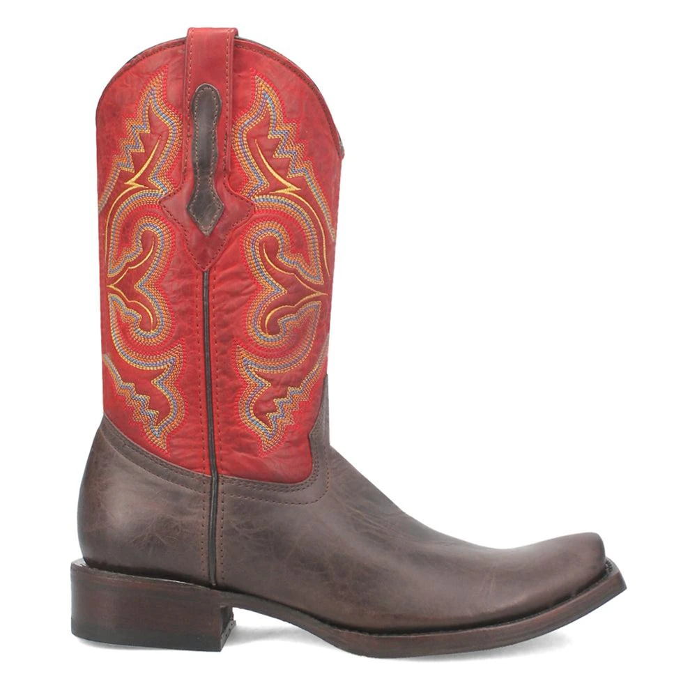 Dingo True Grit Embroidered Square Toe Cowboy Boots 1